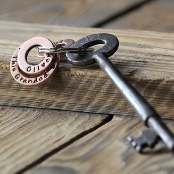 This Daddy Belongs To… Personalised Copper Keyring, 2 of 7
