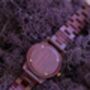 Verona Burgundy Wooden Watch For Her, thumbnail 6 of 12