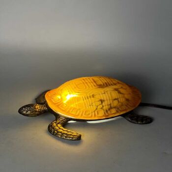 Turtle Tiffany Table Lamp, Home Decor, Animal Lighting, 7 of 11