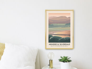 Arnside And Silverdale Aonb Travel Poster Art Print, 2 of 8