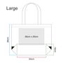 Personalised Embroidered Jute Canvas Shopping Bag, thumbnail 6 of 8