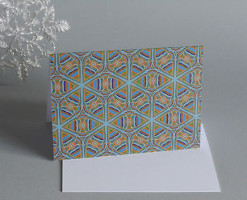 A Pack Of Five Festive Pattern Cards, 4 of 8