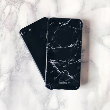 Set Of Two White And Black Marble iPhone Cases, 4 of 6
