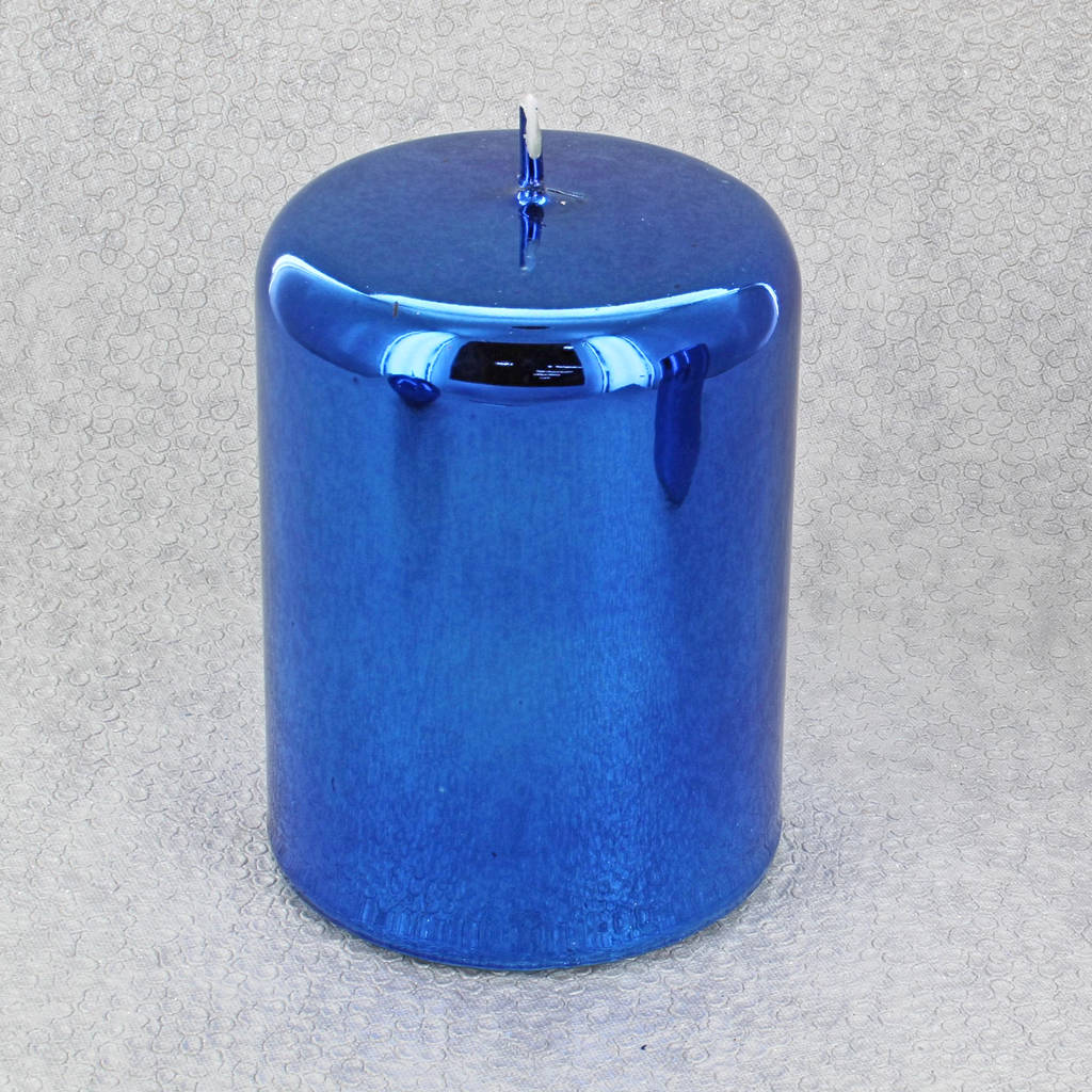 Blue Glass Effect Candles By G Decor By G Decor