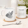 Funny French Bulldog Illustration Mug, thumbnail 1 of 6