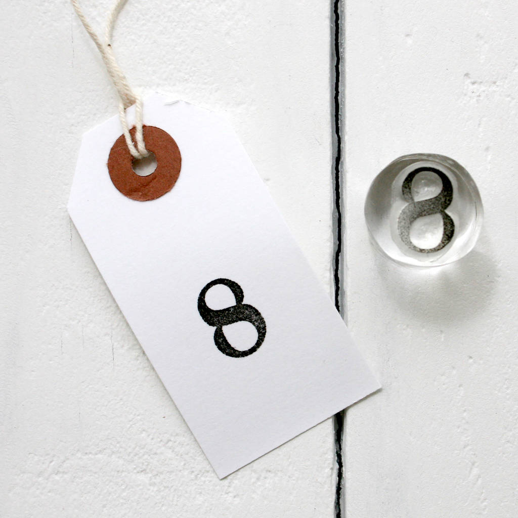 Number Set Clear Rubber Stamps By Little Stamp Store