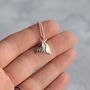 Delicate Moth Silver Necklace, thumbnail 6 of 8
