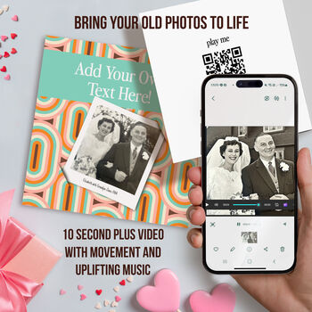 The 'Memories Past' Movie Greeting Card | Any Occasion Card | Photo To Movie Card, 5 of 5