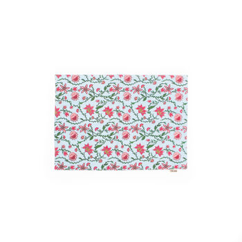 Bahar Floral Blue Placemats Set Of Two, 2 of 2