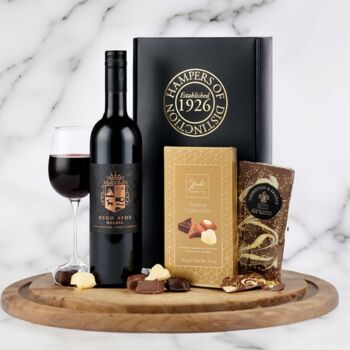 Red Wine And Chocolates Hamper, 2 of 3