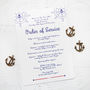 Nautical DIY Wedding Invitation Pack, thumbnail 7 of 8