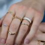 10 Piece Boho Silver Gold Plated Stackable Ring Set, thumbnail 2 of 5
