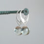 Glass Ball Dangle Earrings In Sterling Silver, thumbnail 4 of 4