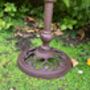 Freestanding Cast Iron Bird Bath – Metal Garden Feature, thumbnail 2 of 10