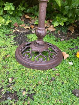 Freestanding Cast Iron Bird Bath – Metal Garden Feature, 2 of 10
