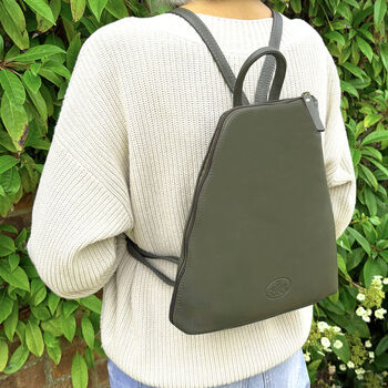 Women's Genuine Leather Backpack, 6 of 10