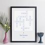 Personalised Family Names Contemporary Crossword Print, thumbnail 6 of 11