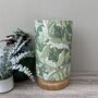 Apple Green William Morris Acanthus Cylinder Lampshades, thumbnail 1 of 8