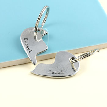 Gift For Couples Togetherness Personalised Keyring, 8 of 10