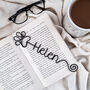 Personalised Paw Print Name Bookmark, thumbnail 1 of 7