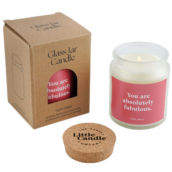 You Are Absolutely Fabulous Candle • Gift For Her • Glass Jar Scented Candle • Uplifting Compliment Gift • Thank You Candle • Self Love Gift, 3 of 4