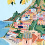 Positano, Amalfi Coast Italy, Travel Art Print, thumbnail 4 of 7