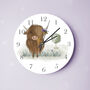 Highland Cow Clock, thumbnail 2 of 4