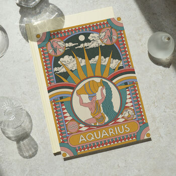 Aquarius Zodiac Star Sign Print, Unframed, 2 of 2