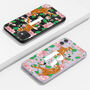 Personalised Tiger Cherry Floral Clear Phone Case, thumbnail 2 of 5