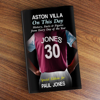 Personalised Aston Villa On This Day Football Book, 3 of 4