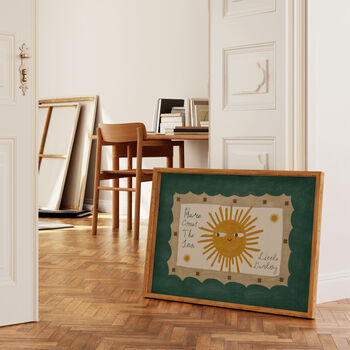 Here Comes The Sun Little Darling Nursery Print, 3 of 9