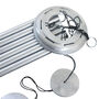 Engraved 30 Inch Aluminium Wind Chime Silver Finish, thumbnail 5 of 9