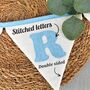 Pink Bunting, New Baby Nursery Gift, Cream And Pink Personalised Bedroom Wall Banner, thumbnail 7 of 7