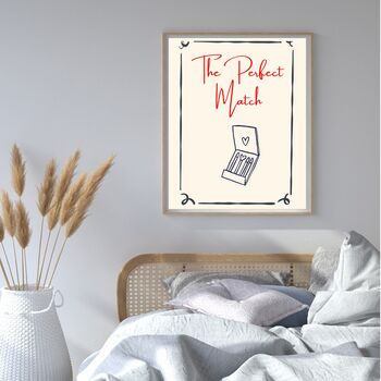 A4 Script Print, The Perfect Match, 3 of 5