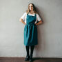 Crossover Linen Pinafore Apron, thumbnail 5 of 12