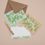 Thank You Notelet Pack Of Eight Foliage Pattern, thumbnail 10 of 10