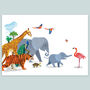 Signed Animal Parade Nursery Print, thumbnail 2 of 3