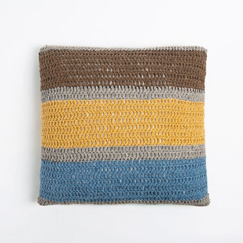 Misty Rainbow Cushion Cover Crochet Kit Beginners, 5 of 8