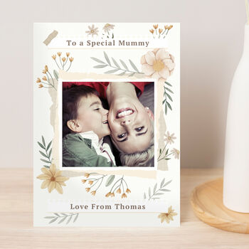 Personalised Wild Flowers Photo Card, 3 of 8