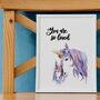 You Are So Loved Unicorn Nursery Print, thumbnail 2 of 5