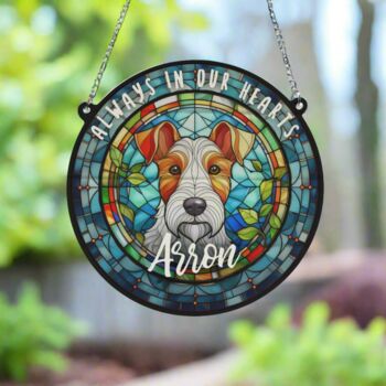 Fox Terrier Memorial Suncatcher, 6 of 6