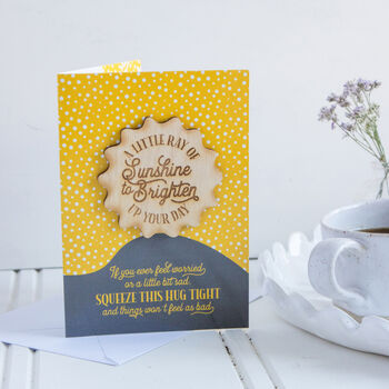 A Little Ray Of Sunshine Pocket Hug Token And Card, 4 of 5