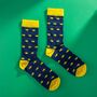 Men's Egyptian Cotton Socks With Fishes On Them, thumbnail 3 of 4