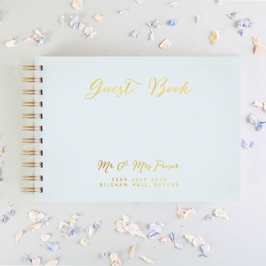 Calligraphy Wedding Guest Book By LOOM Weddings