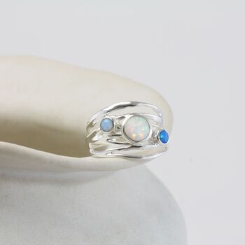 Trio Of Opal Statement Ring, 3 of 7
