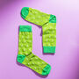 Colourful Lizard Pattern Egyptian Cotton Men's Socks, thumbnail 1 of 5