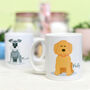 Personalised Cute Dog Name Mug Gift, thumbnail 1 of 12