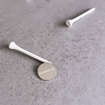 Date Stainless Steel Golf Ball Marker, 2 of 7