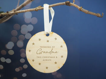 Personalised Memorial Bauble For Lost Loved One, 3 of 4