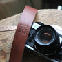 Personalised Wide Leather Camera Strap, thumbnail 4 of 12